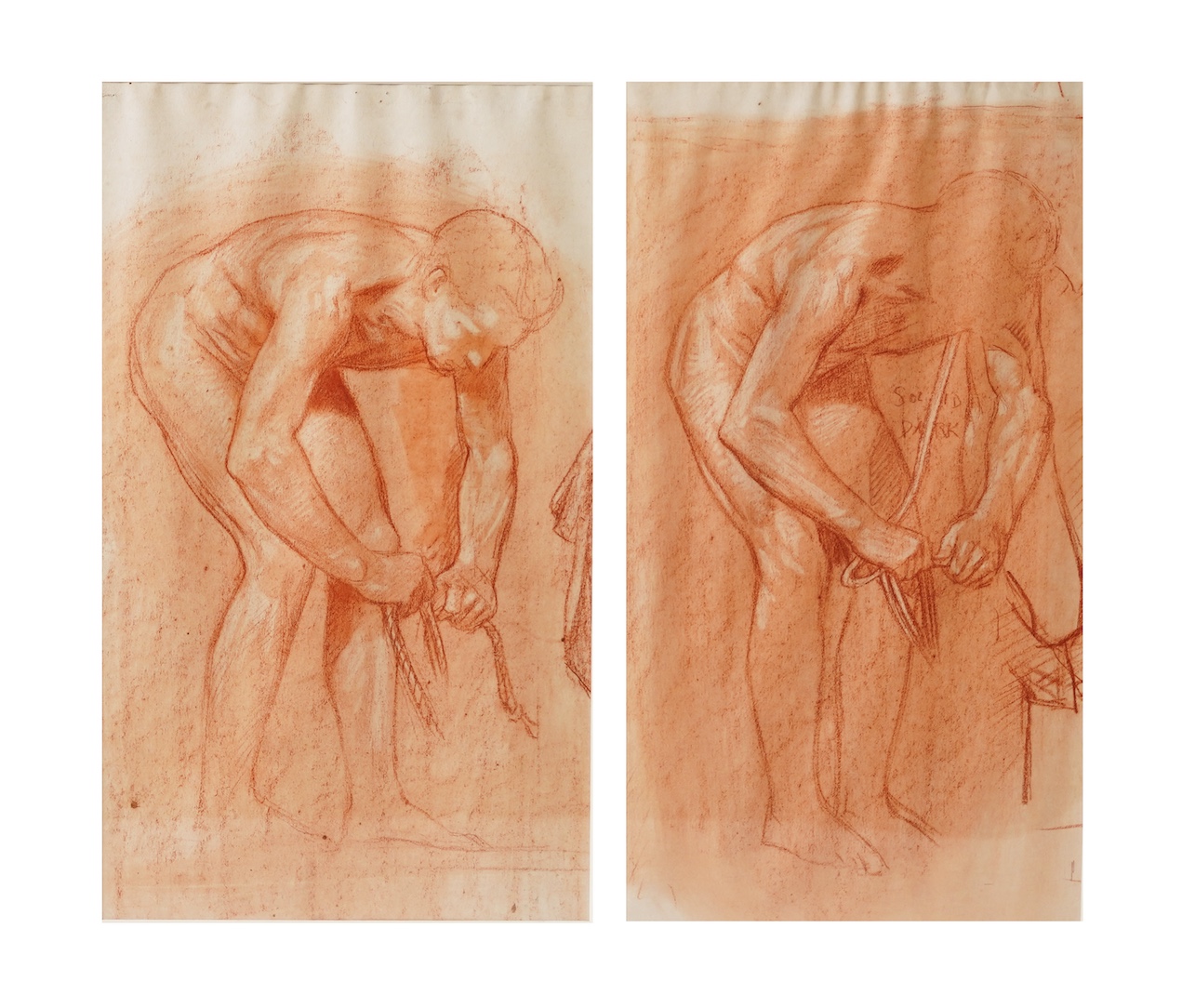 Harry Robert Mileham, (1873-1957), Two figural studies